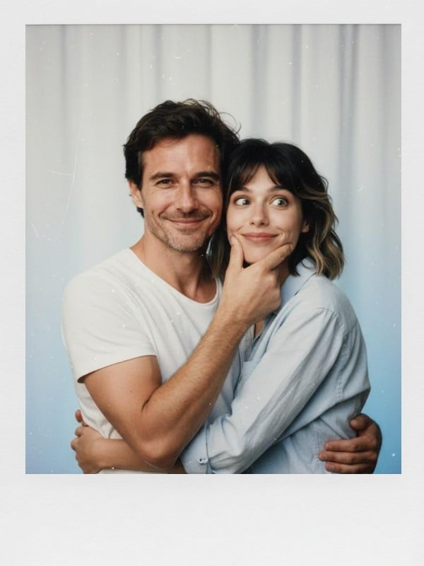 Polaroid Cheek Pinch